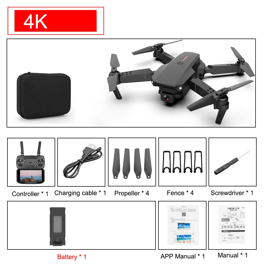 Drone with Wide Angle HD 4K Camera