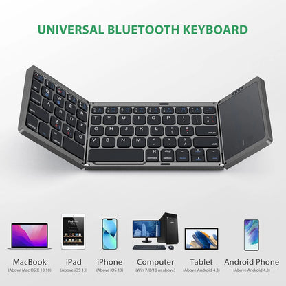 Foldable Keyboard with Touchpad 