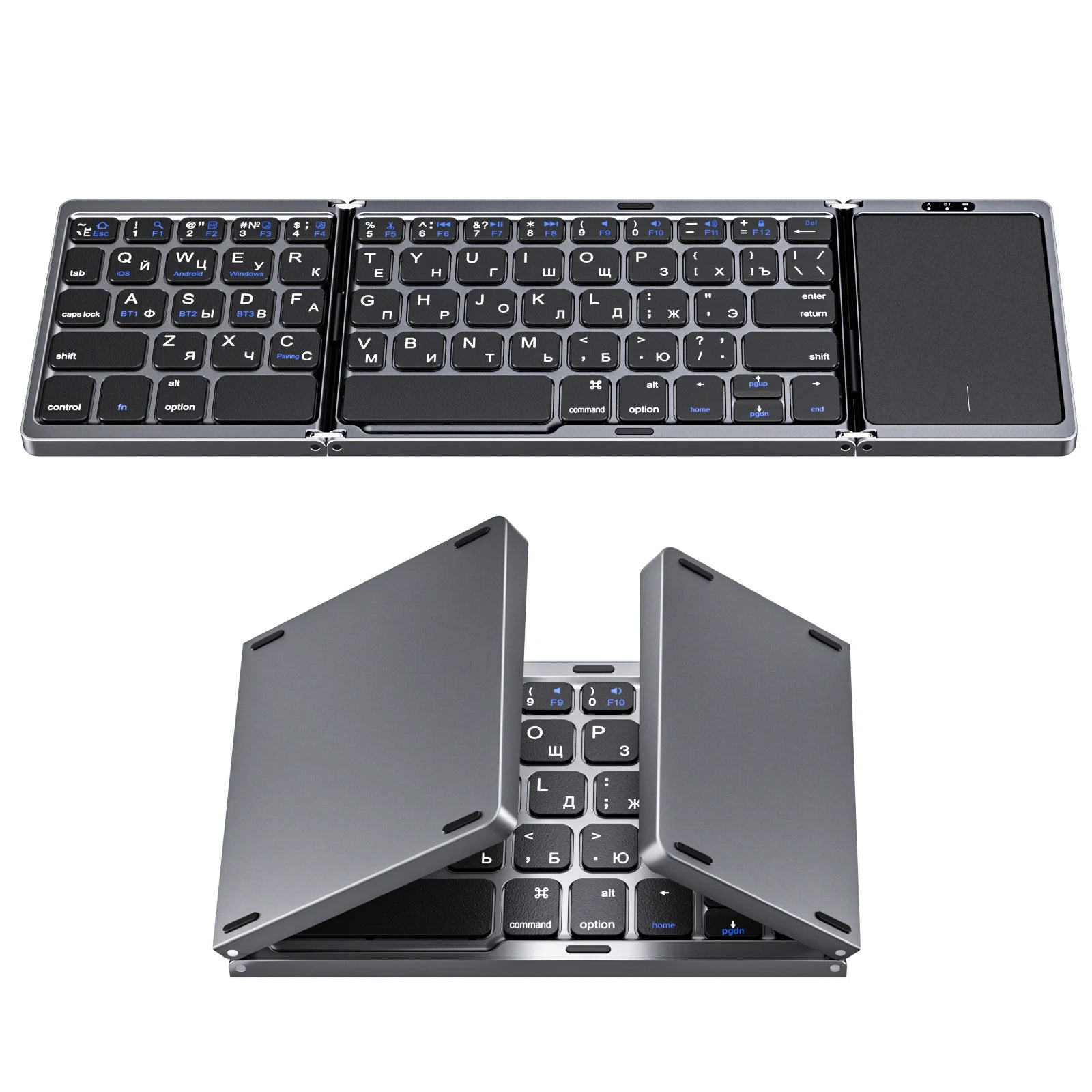 Foldable Keyboard with Touchpad 