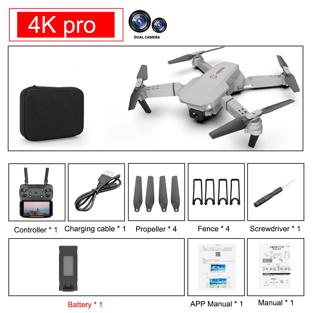 Drone with Wide Angle HD 4K Camera