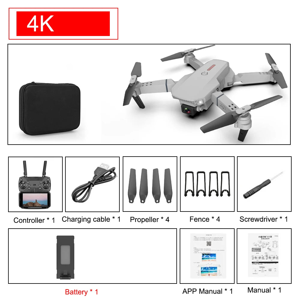 Drone with Wide Angle HD 4K Camera